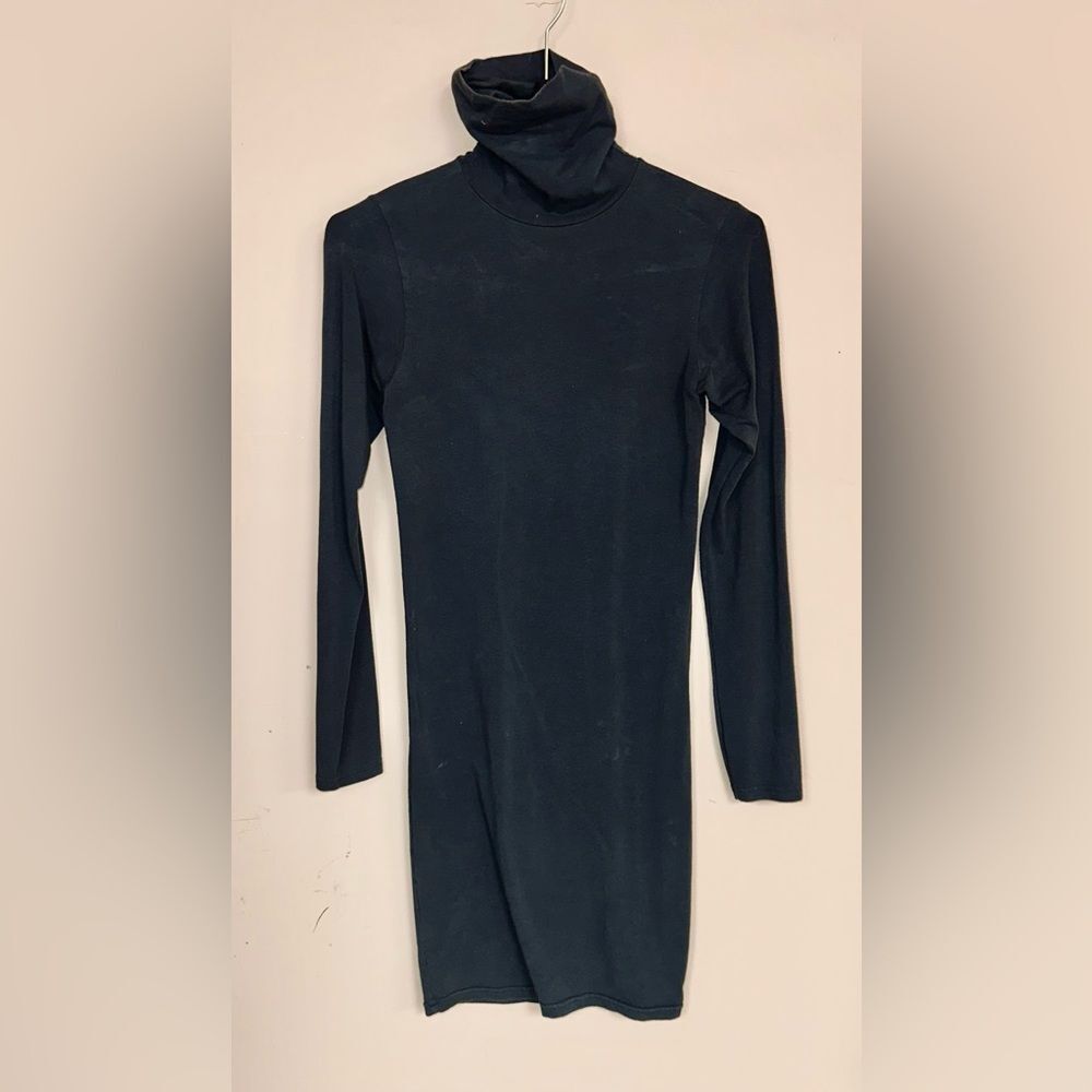 American ApparelâBlue Long Sleeve Bateau Bodycon Dress